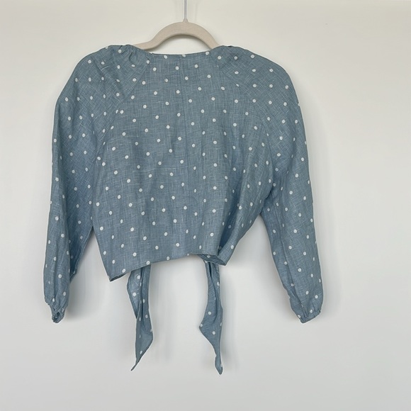 Reformation tie blouse size M - Picture 3 of 4